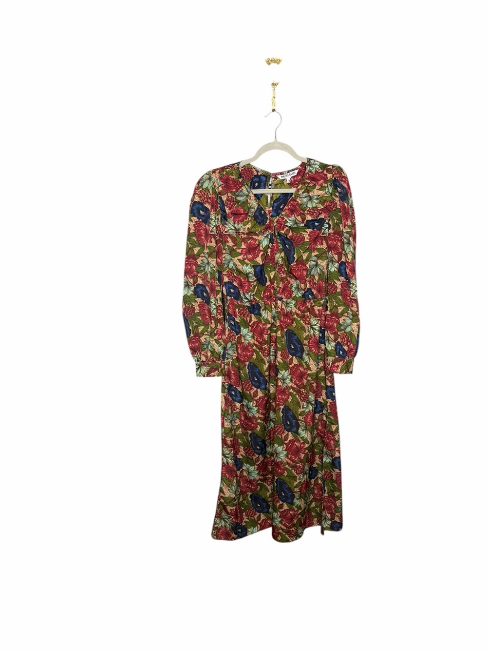 Walter Baker Viva Royal Garden floral Midi Dress